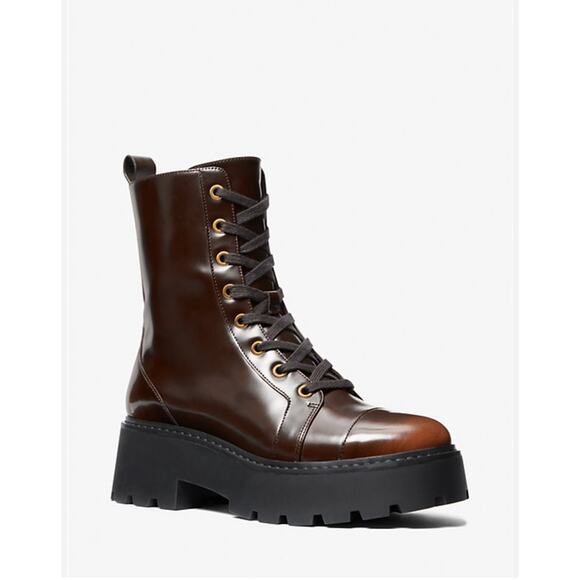 Michael Kors Blake Burnished Combat Boot NIB size 10 - Picture 1 of 4